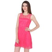 Elliana Preety Woman Pink Skater Dress