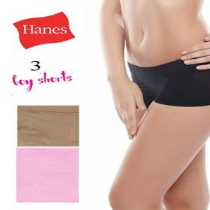 Hanes Combo Of 3 Cotton Boyshorts Ladies-Girls-Women-Online--India  @ Cheap Rates Apparel-Free Shipping-Cash on Delivery