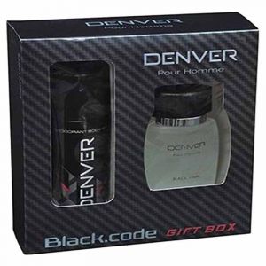 Mijnenveld Onbemand Discriminatie op grond van geslacht Denver Combo of Black Code Premium Perfume and Deodrant Gift Box for Men - Mens-Boys-Online-Seasonsway.com @ Cheap Rates-Free Shipping-COD