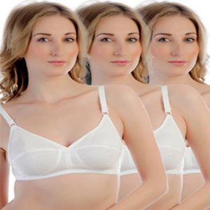 Native Pack Of Three Comfort White Cotton Bras-Women-Ladies-Girls-Online--India  @ Cheap Rates-Free Shipping-Cash on Delivery