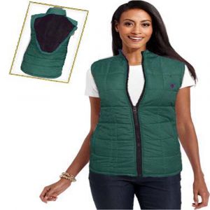 Green sleeveless jacket womens Outlet