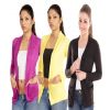 Pack Of 3 Multi Color Shrugs  