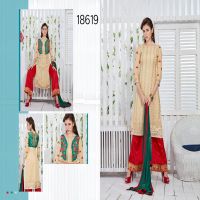 Viva N Diva Beige Colored Georgette Suit.