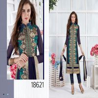 Viva N Diva Blue Colored Georgette Suit.