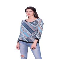 Viva N Diva Blue Colored Georgette Top