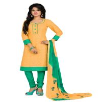 Viva N Diva Yellow Colored Cotton Suit