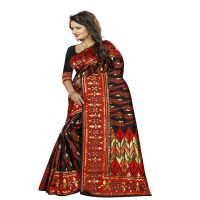 Viva N Diva Black Colored Banarasi Silk Saree