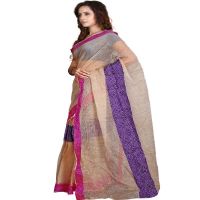 Viva N Diva Beige Colored Banarasi Silk Saree