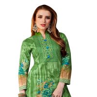 Viva N Diva Green & Blue Colored Cotton Salwar Suit.