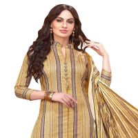 Viva N Diva Beige Colored Pure Satin Salwar Suit