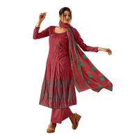 Viva N Diva Pink Colored Cotton Print Salwar Suit