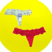 Splash Pk 2 Waistband Lace T-String Thong