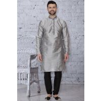 Grey Men Kurta Chudihar Set