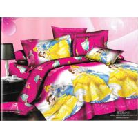 Cinderella Cartoon Printed Bedsheet