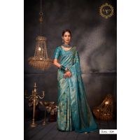 Aasmin Blue Zari Women Saree