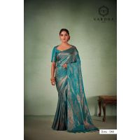 Anvaya Blue Zari Women Saree