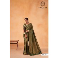 Ayanti Green Zari Women Saree