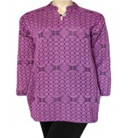 Pink Criss Cross Full Sleeves Woolen Kurti Free Legging