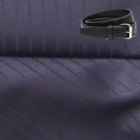 Raymond Stunning Black Stripes Trouser Fabric Free Belt