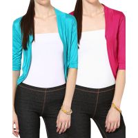 Pack Of Green & Pink Shrug