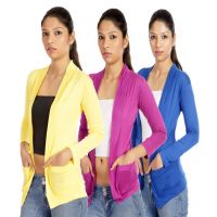 Pack Of 3 Softwear Back Net Shrug  