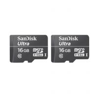 Pack Of 2 SanDisk 16 GB Ultra Micro SD Card