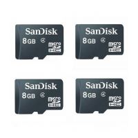 Value Pack Of 4 SanDisk 8 GB Ultra Micro SD Card