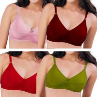 Comfort Cotton Stretch Plus Size Bra Pk 4