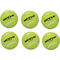 Nivia Cricket Tennis Ball  (Pack of 6, Yellow)