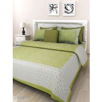 Elegant Cotton Double Printed Bedsheets