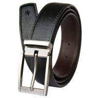 Fashion Black Leather Formal Belt