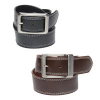 Black Leather Formal Men's Belt