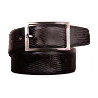 Black Leather  Belt for Men