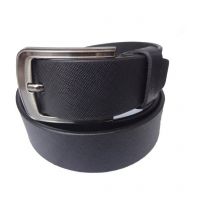 Black Leather Belts For Men Set Of 2