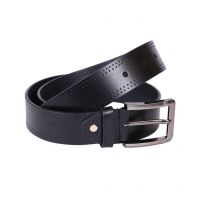 Black Leather Pin Buckle Casual Belt