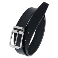 Seasons Traders Black Leather Formal Belts