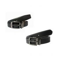 Black & Brown Leather Belt For Men Pack Of 2