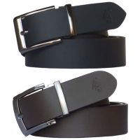 Combo Of 2 Brown & Black Leather Belts