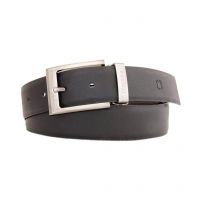 Black and Brown Leather Reversible Belt for Men