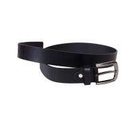 Black Leather Pin Buckle Casual Belt