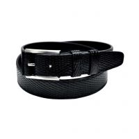 Leather Black Finish Belt