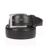 Black Formal Single Belt For Men