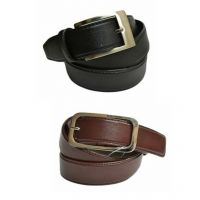 Black Leather Formal Reversible Belt