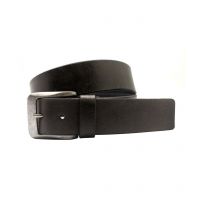 Black Leather Formal Men's Belt