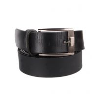 Seasons Black Leather Belt For Men