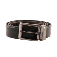 Black Formal Reversible Belt For Men