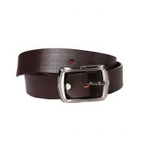 Brown Leather Formal Belt For Men