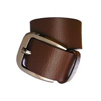 Brown Leather Formal Belt