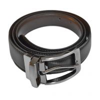 Black and Brown Leather Reversible Belt for Men