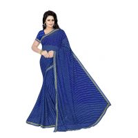 Thadesar Blue leheriya sarees for women rajasthani with border